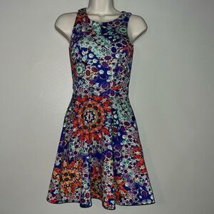 L Amour Nanette Lepore  Women Fit & Flare Sleeveless Open Back Dress
